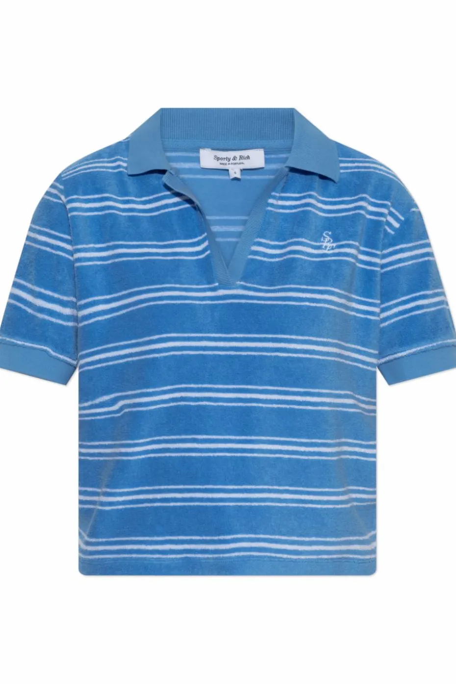 Sporty & Rich NIEBIESKI Polo z kolekcji `Riviera`
