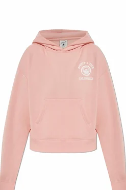 Sporty & Rich RÓŻOWY Bluza z kapturem