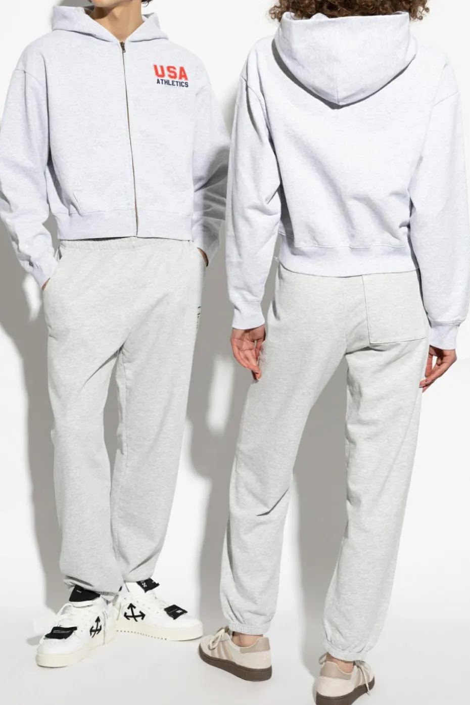 Sporty & Rich SZARY Bluza z nadrukiem