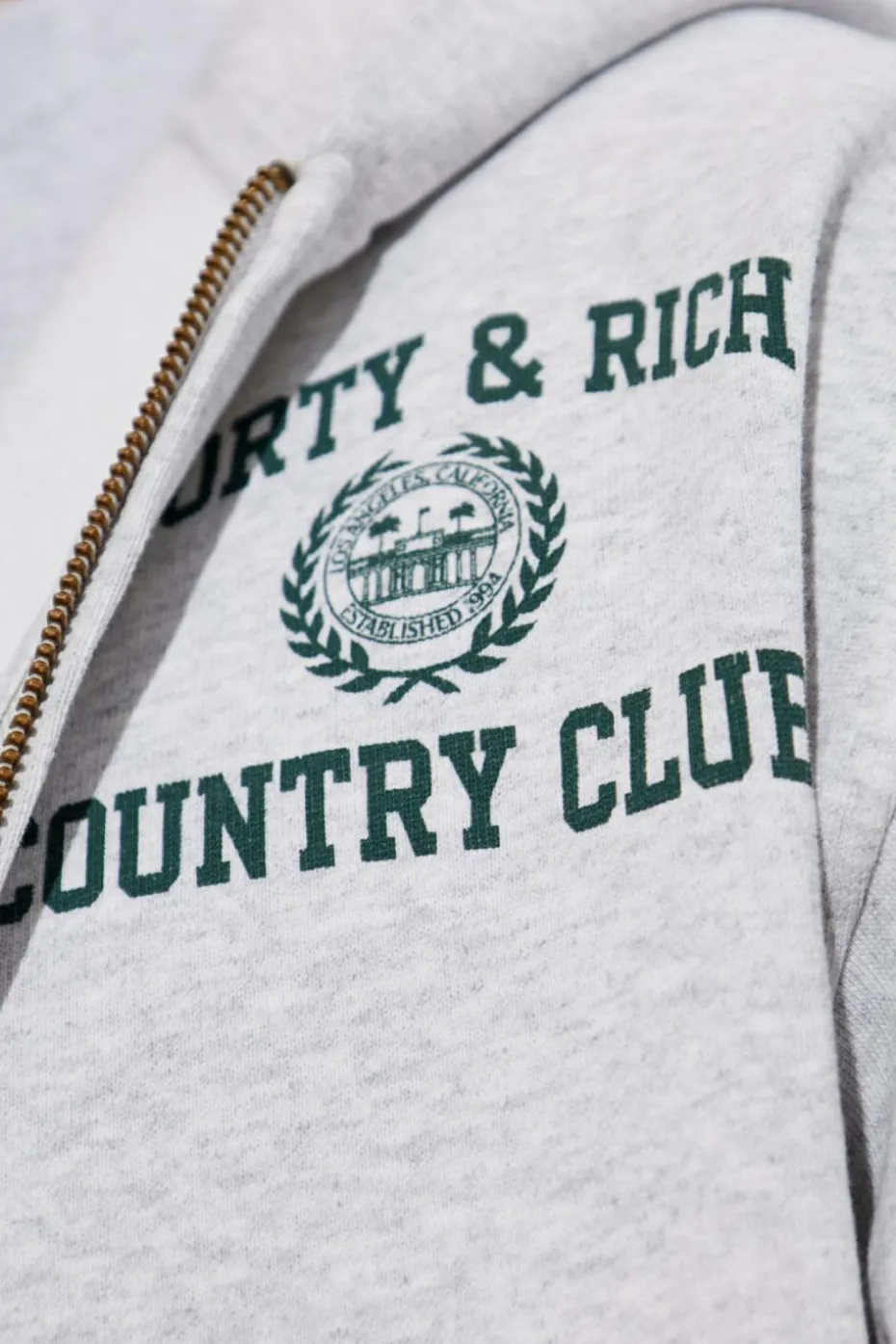 Sporty & Rich SZARY Bluza z kolekcji `Preppy`