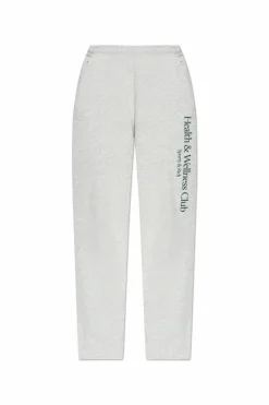 Sporty & Rich SZARY Spodnie dresowe z kolekcji `H&W Crest - Heather`