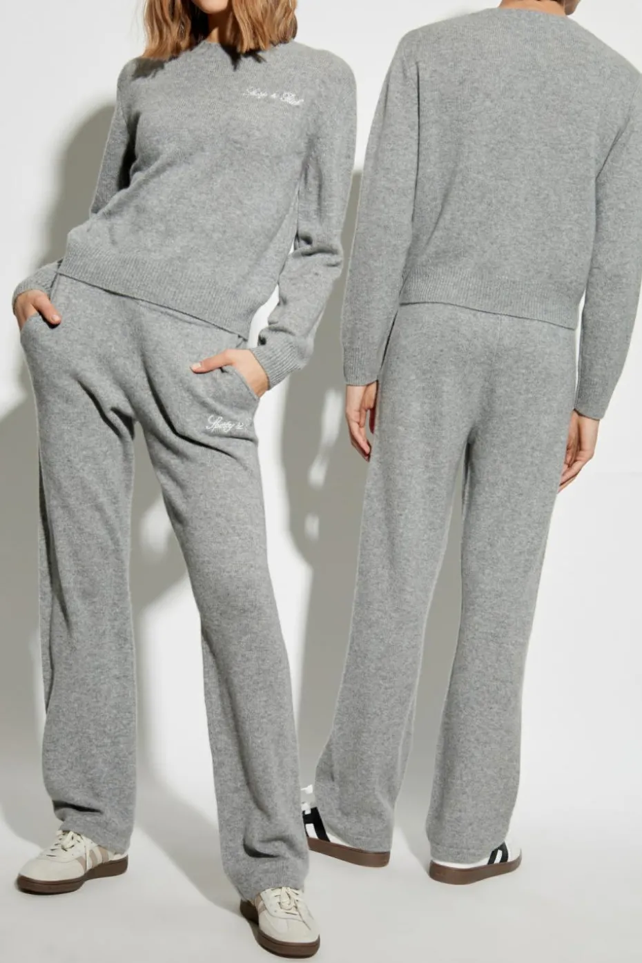 Sporty & Rich SZARY Spodnie dresowe z kolekcji `Paris Drop`