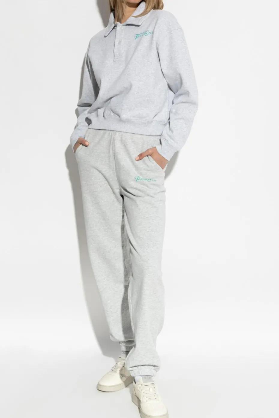 Sporty & Rich SZARY Spodnie dresowe