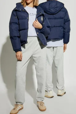 Sporty & Rich SZARY Spodnie dresowe z kolekcji `New York`