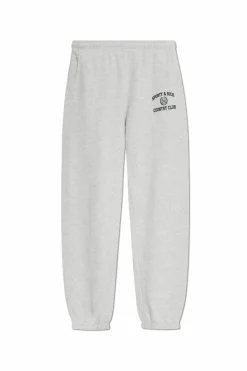 Sporty & Rich SZARY Spodnie dresowe z kolekcji `Wall Street`