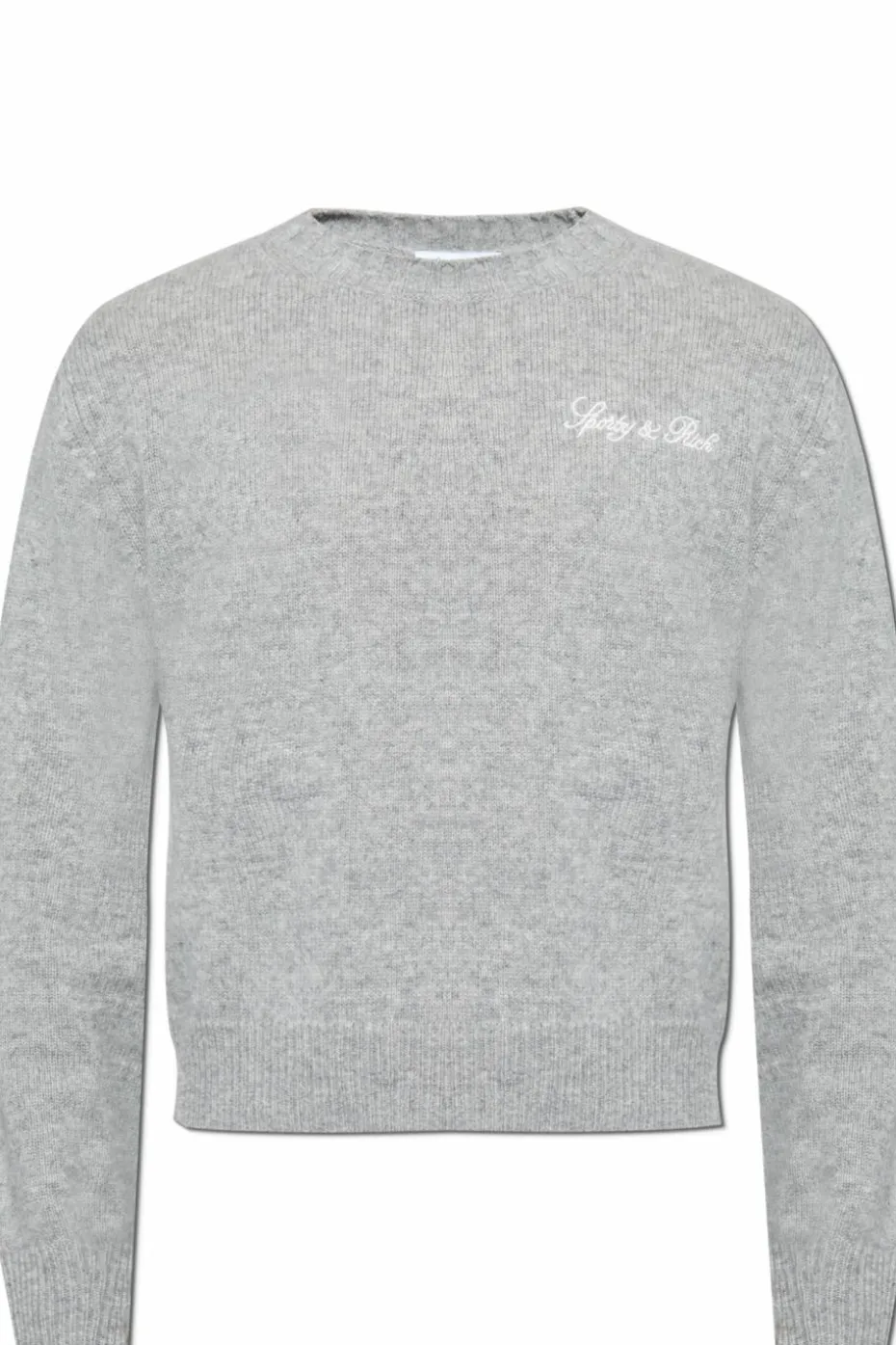 Sporty & Rich SZARY Sweter z kolekcji `Paris Drop`