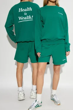 Sporty & Rich ZIELONY Szorty z logo