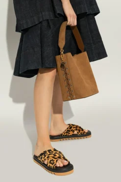 Stella McCartney BRĄZOWY Torba `Frayme`