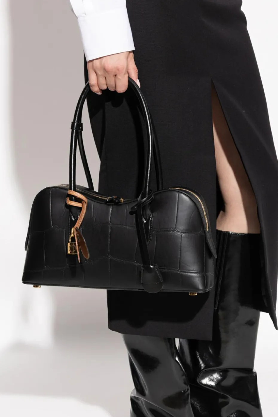 Stella McCartney CZARNY Torba na ramię `Ryder Medium`
