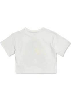 Stella McCartney Kids BIAŁY T-shirt z nadrukiem