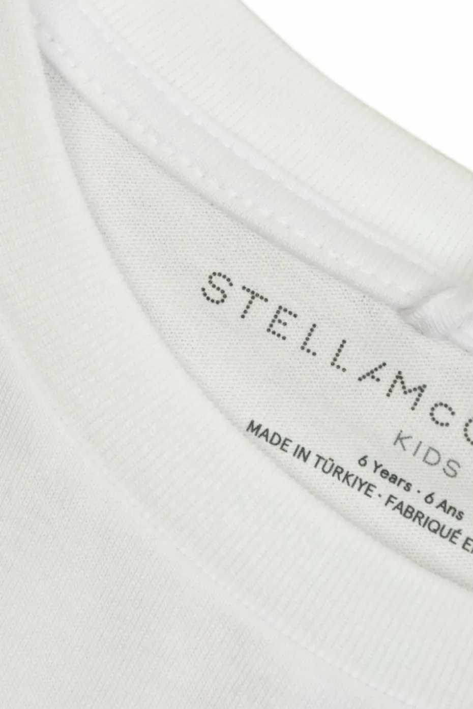 Stella McCartney Kids BIAŁY T-shirt z nadrukiem