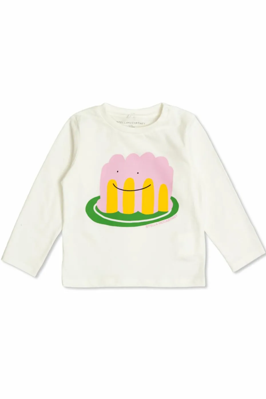 Stella McCartney Kids BIAŁY T-shirt z nadrukiem