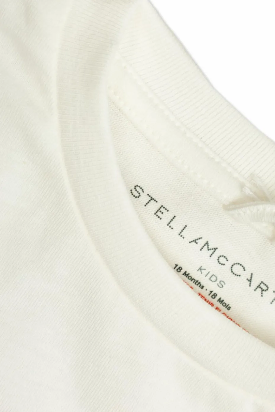 Stella McCartney Kids BIAŁY T-shirt z nadrukiem