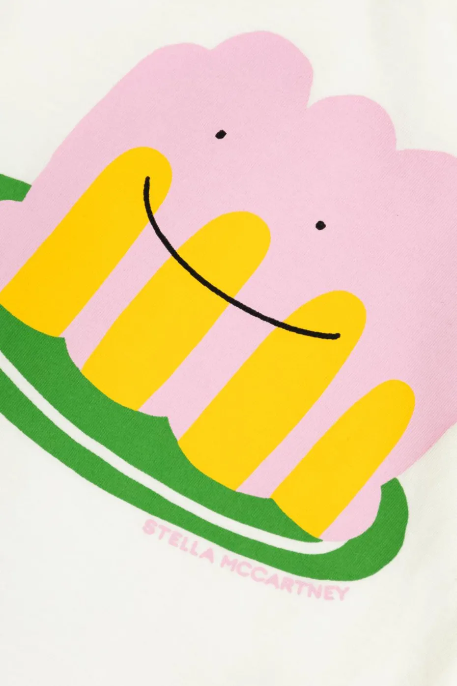 Stella McCartney Kids BIAŁY T-shirt z nadrukiem
