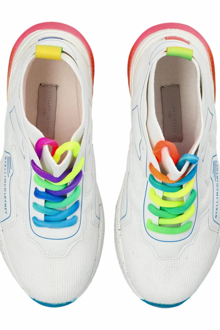 Stella McCartney Kids BIAŁY Buty sportowe z nadrukowanym logo