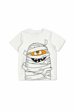 Stella McCartney Kids BIAŁY T-shirt z nadrukiem