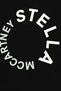 Stella McCartney Kids CZARNY T-shirt z nadrukiem