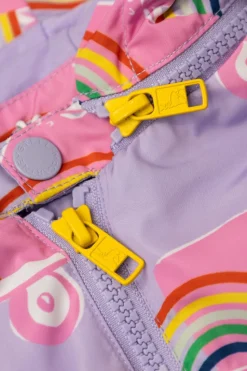 Stella McCartney Kids FIOLETOWY Kurtka z odpinanym kapturem