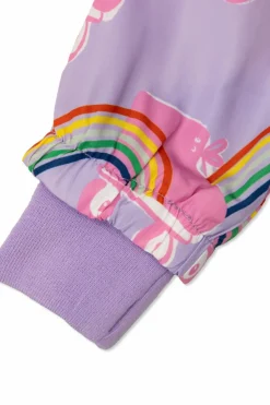 Stella McCartney Kids FIOLETOWY Kurtka z odpinanym kapturem