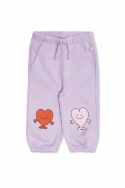 Stella McCartney Kids FIOLETOWY Spodnie z nadrukiem