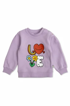 Stella McCartney Kids FIOLETOWY Bluza z nadrukiem