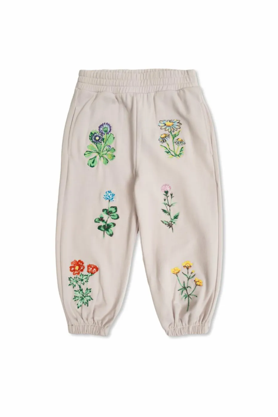 Stella McCartney Kids FIOLETOWY Spodnie dresowe z haftem