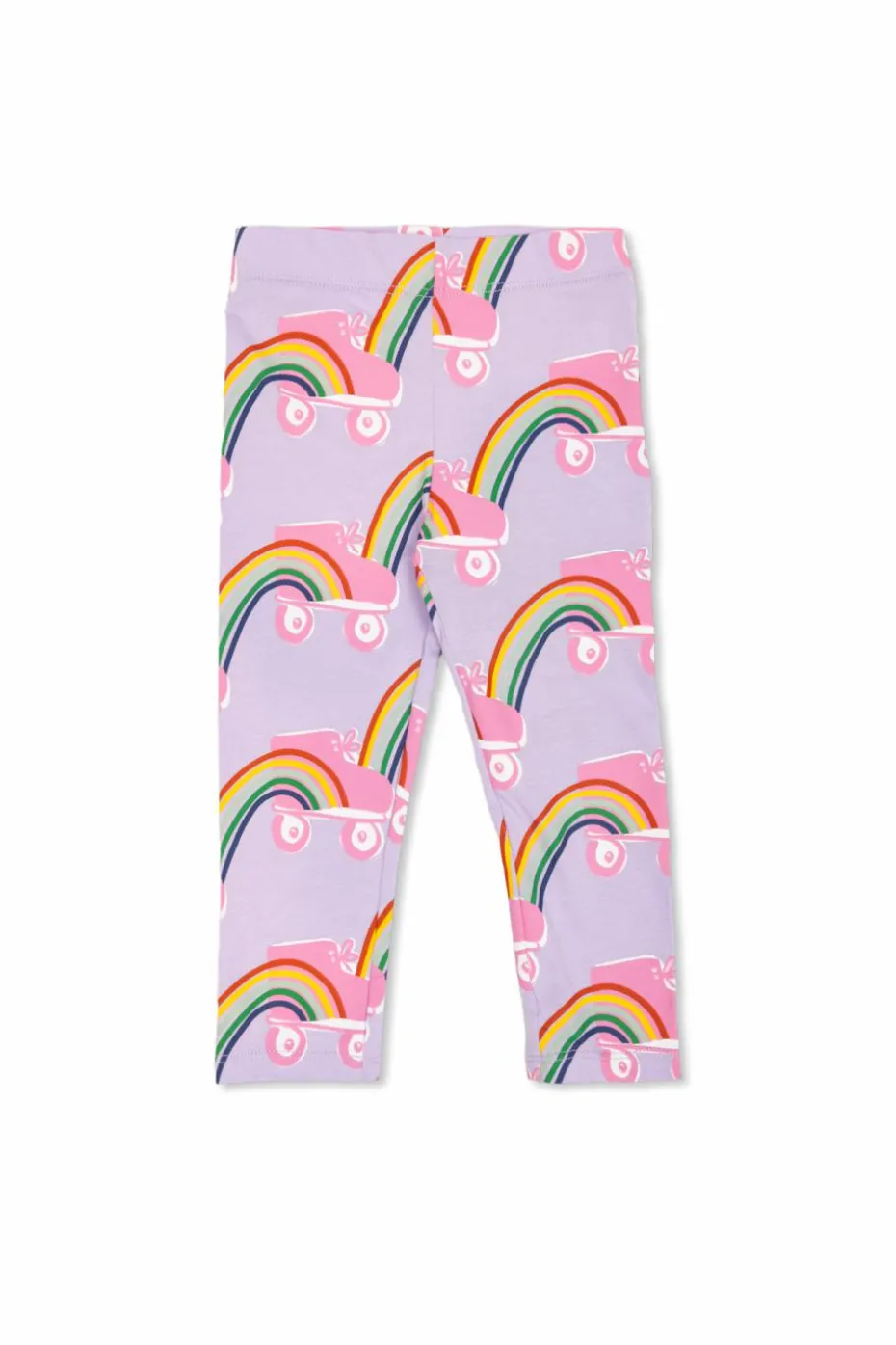 Stella McCartney Kids FIOLETOWY Leginsy z nadrukiem