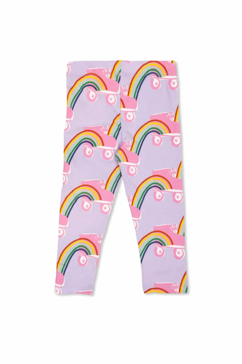 Stella McCartney Kids FIOLETOWY Leginsy z nadrukiem