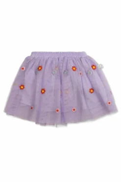 Stella McCartney Kids FIOLETOWY Spódnica z motywem kwiatowym