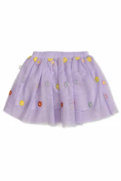 Stella McCartney Kids FIOLETOWY Spódnica z motywem kwiatowym