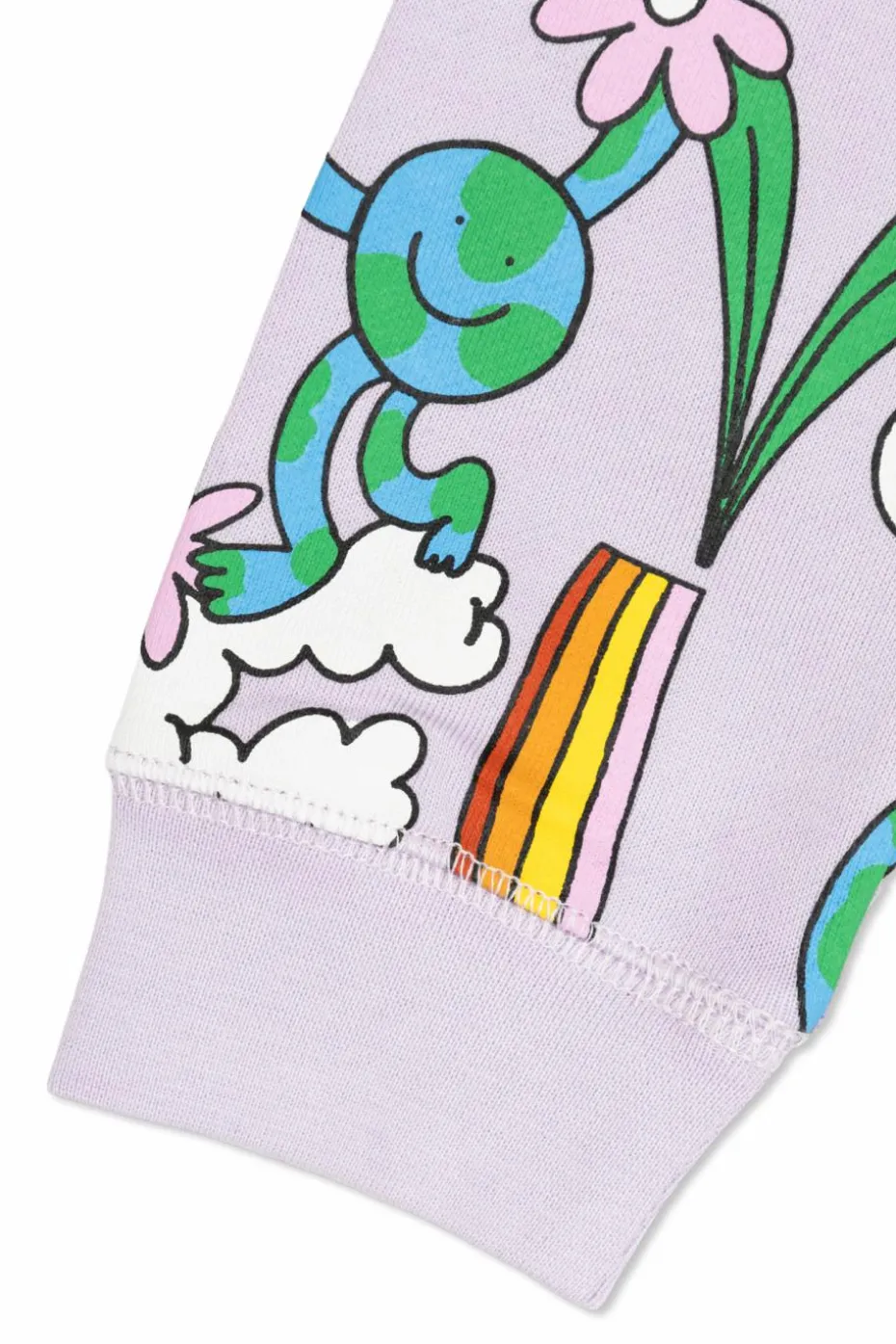 Stella McCartney Kids FIOLETOWY Bluza z nadrukiem