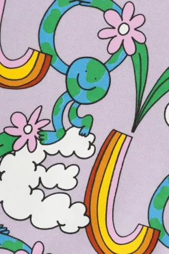 Stella McCartney Kids FIOLETOWY Bluza z nadrukiem