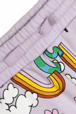 Stella McCartney Kids FIOLETOWY Spodnie dresowe
