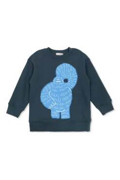Stella McCartney Kids GRANATOWY Bluza z nadrukiem