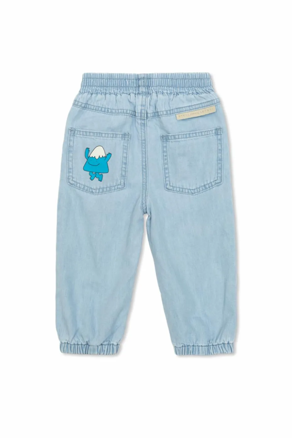 Stella McCartney Kids jasnoniebieski Jeansy z nadrukiem