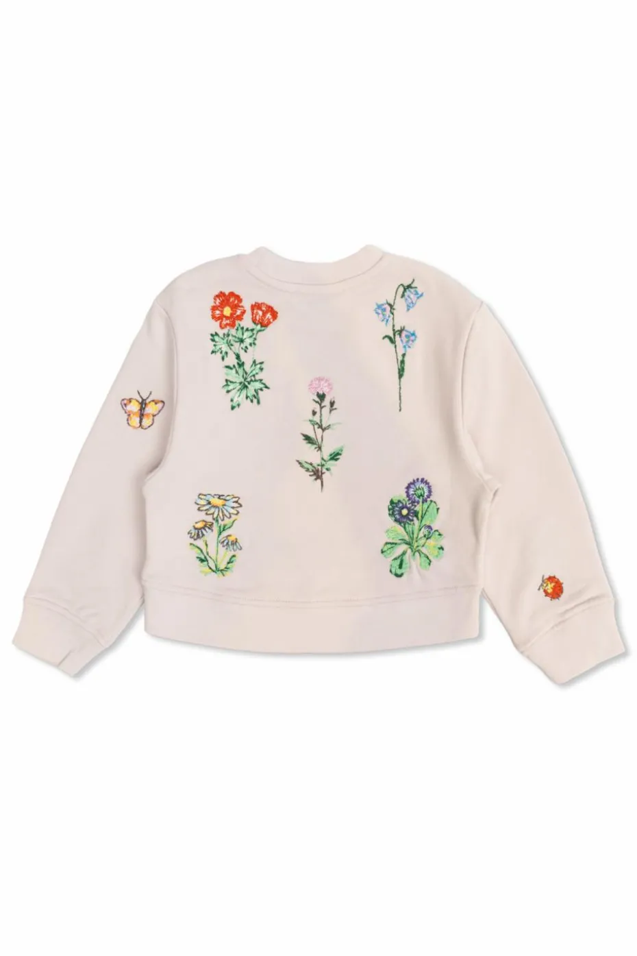Stella McCartney Kids kremowy Bluza z motywem kwiatowym