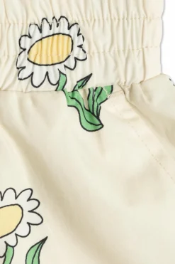 Stella McCartney Kids kremowy Bawełniane szoty z nadrukiem