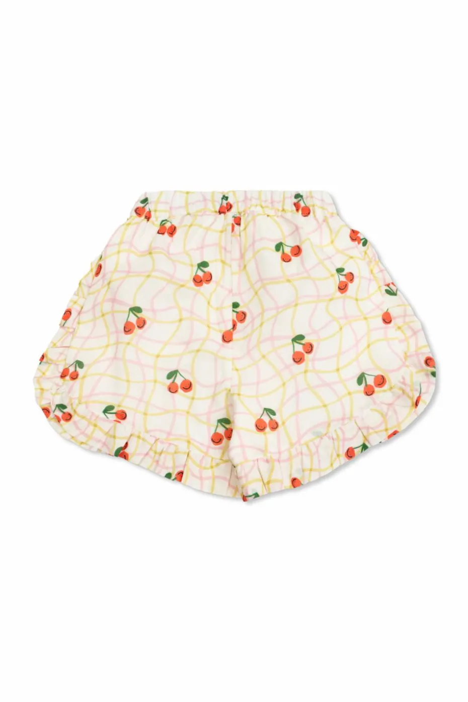 Stella McCartney Kids kremowy Szory z nadrukiem
