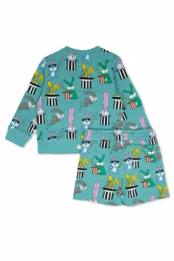 Stella McCartney Kids NIEBIESKI Zestaw: bluza i szorty