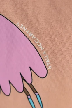Stella McCartney Kids RÓŻOWY T-shirt z kolorowym nadrukiem