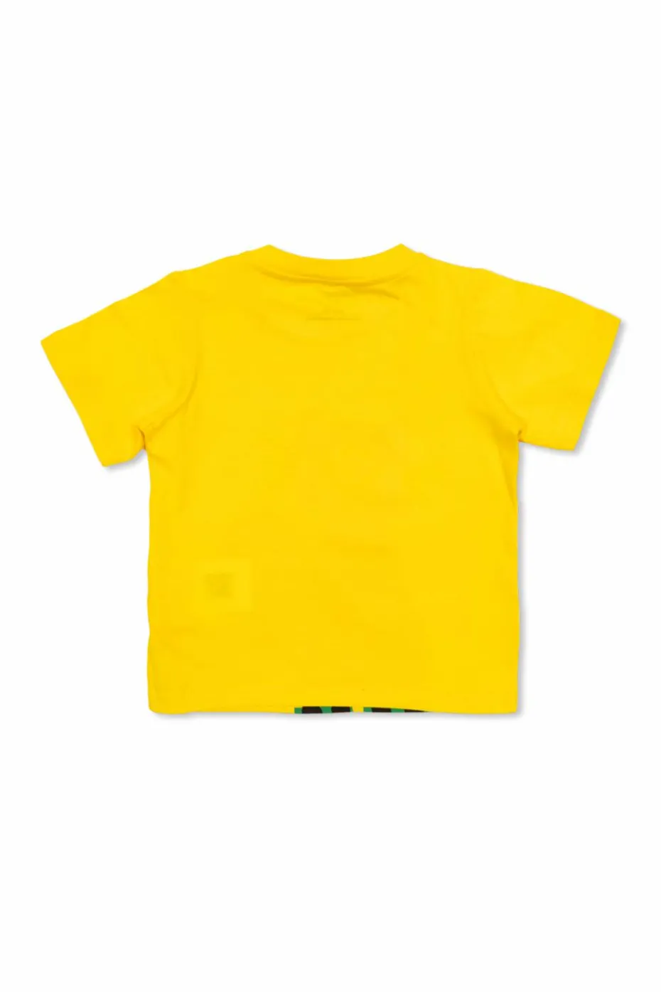 Stella McCartney Kids ŻÓŁTY T-shirt z motywem kota