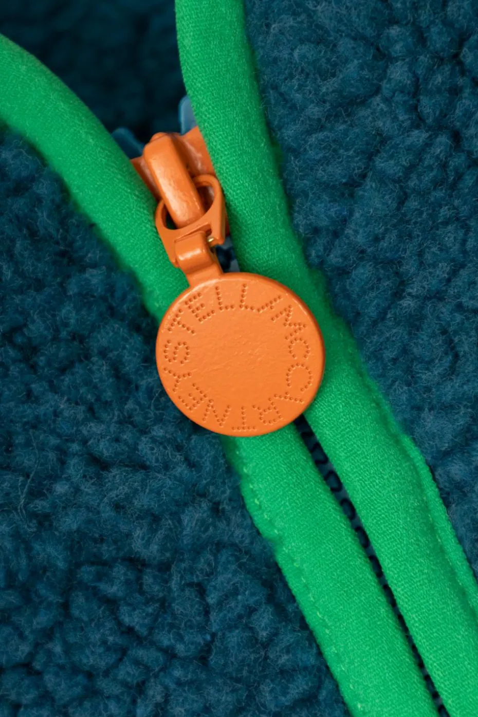 Stella McCartney Kids ZIELONY Polar z haftem