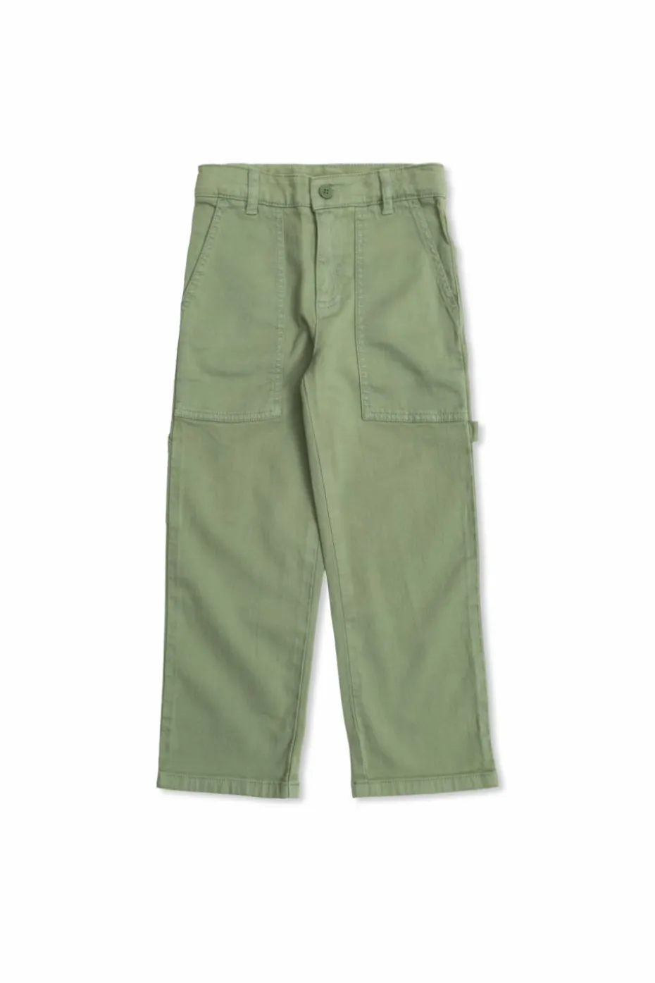 Stella McCartney Kids ZIELONY Spodnie z kieszeniami