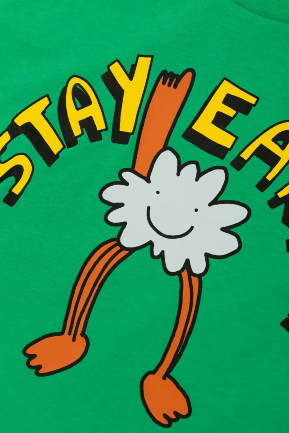 Stella McCartney Kids ZIELONY T-shirt z nadrukiem
