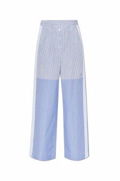 Stella McCartney NIEBIESKI Spodnie ze wzorem w prążki