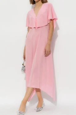 Stella McCartney RÓŻOWY Jedwabna sukienka