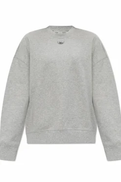 Stella McCartney SZARY Bluza z aplikacją w kształcie logo