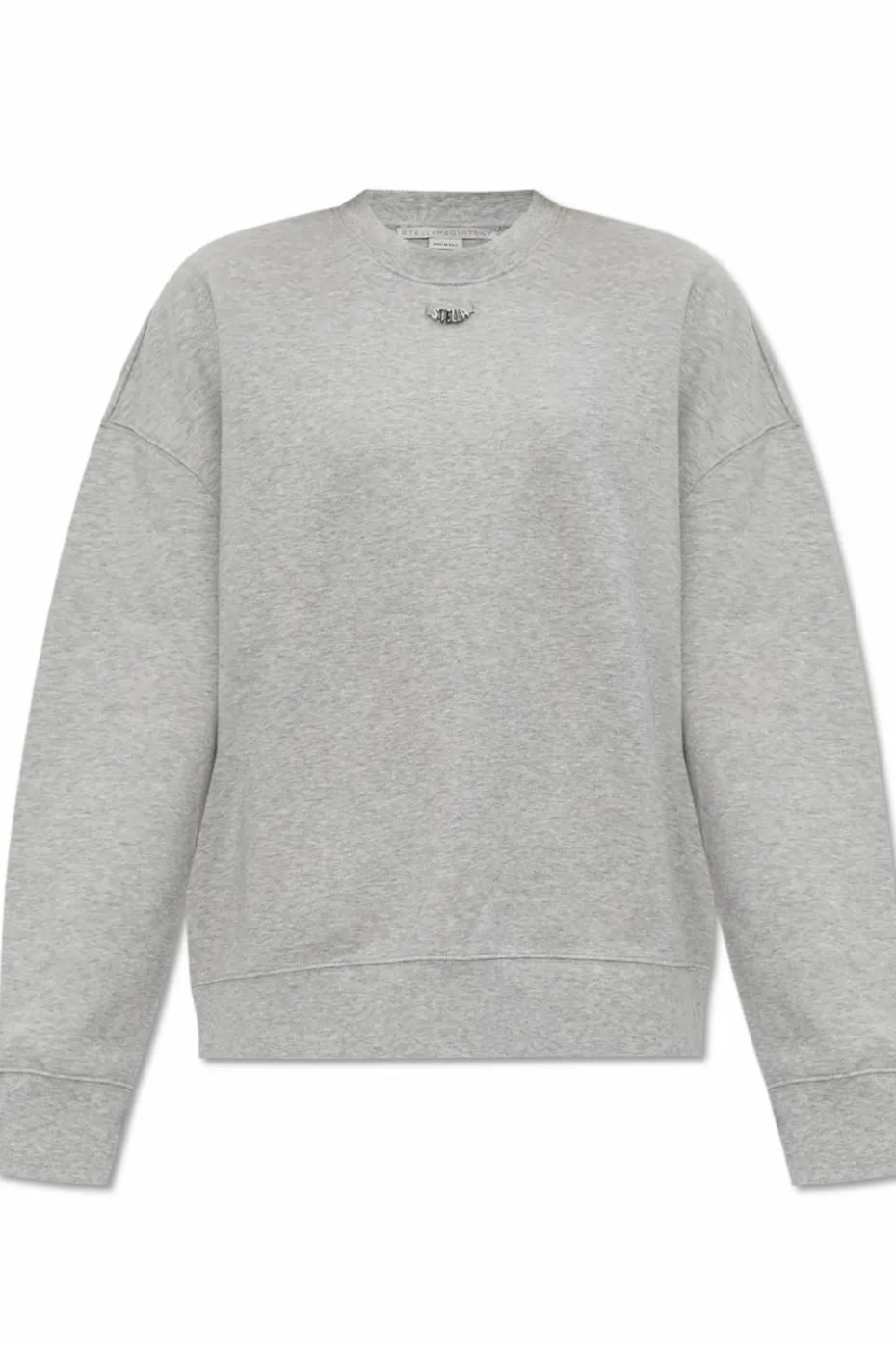 Stella McCartney SZARY Bluza z aplikacją w kształcie logo