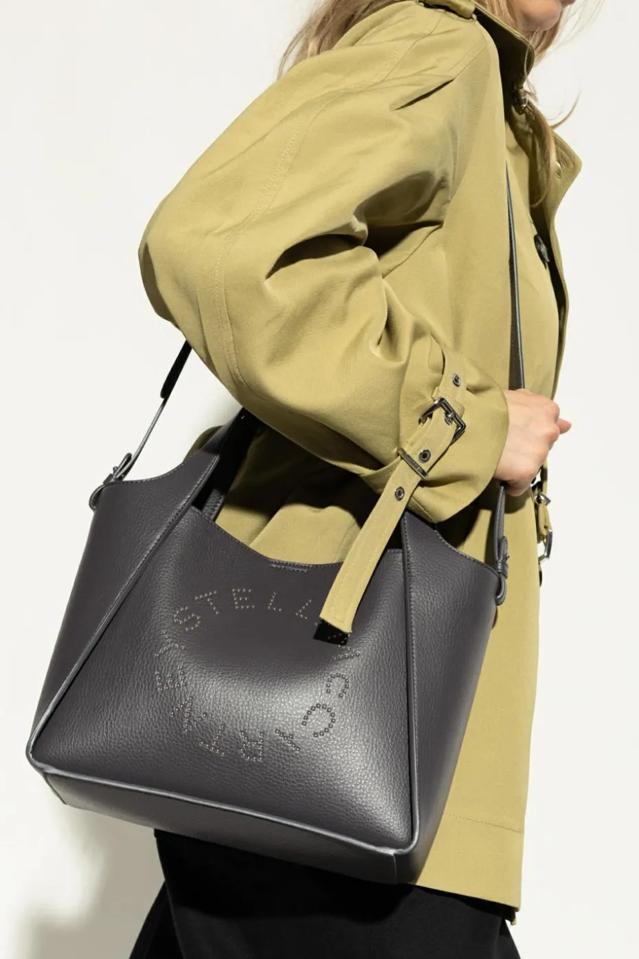 Stella McCartney SZARY Torba typu `shopper`
