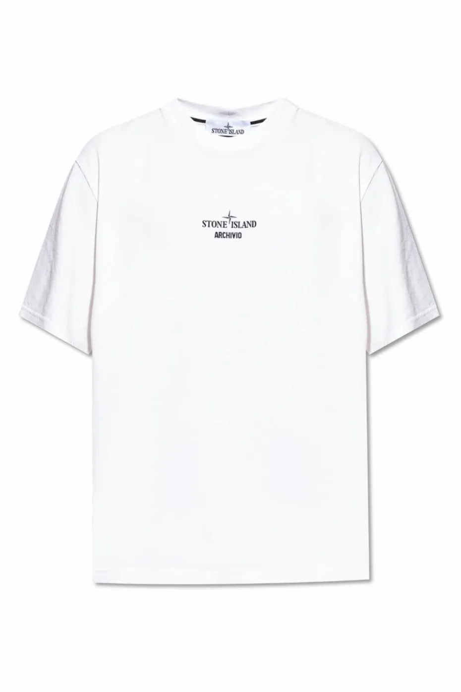Stone Island BIAŁY T-shirt z logo